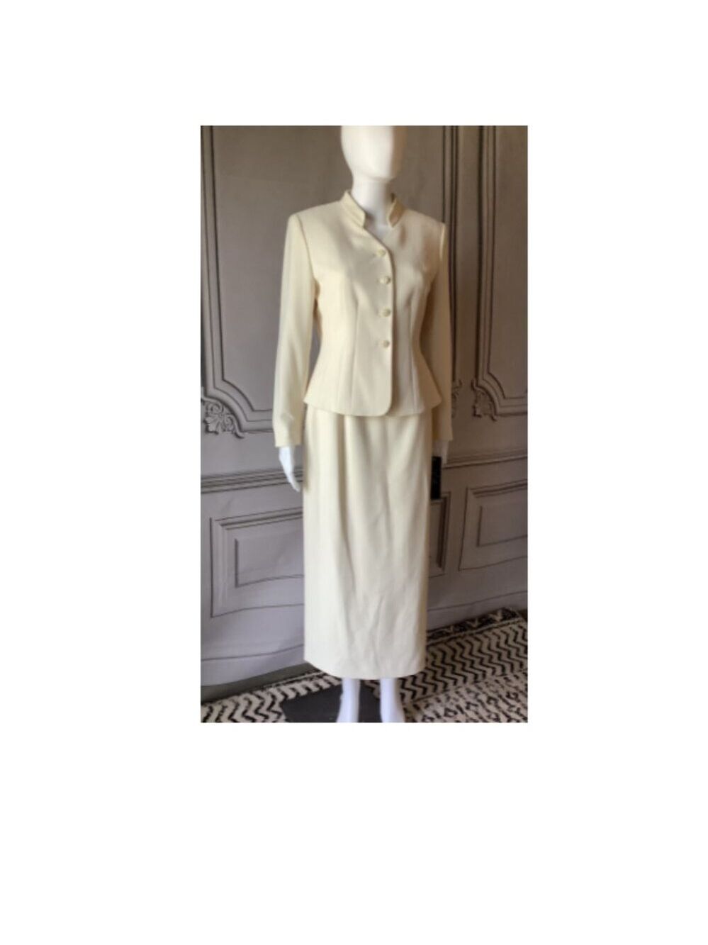 Le Suit Petite Skirt Suit 4 Size 4P NWT